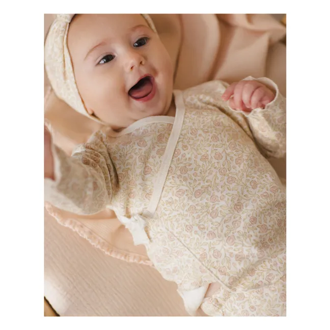 Double-breasted T-shirt and Feet Pants set | Ivory