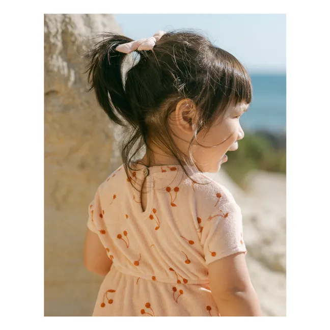 Vestido de rizo | Rosa Pálido