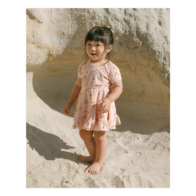 Vestido de rizo | Rosa Pálido
