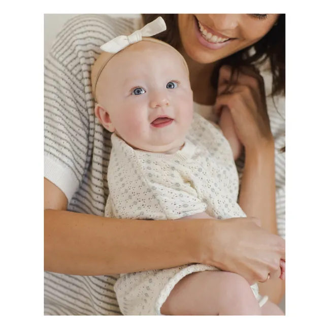 Mesh T-shirt and Short Set | Ivory