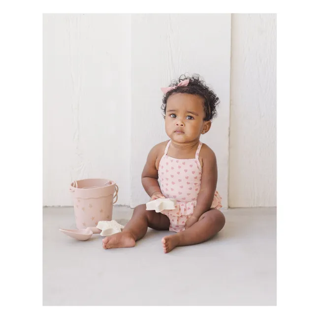 Maillot de Bain Cœurs Volants | Rose