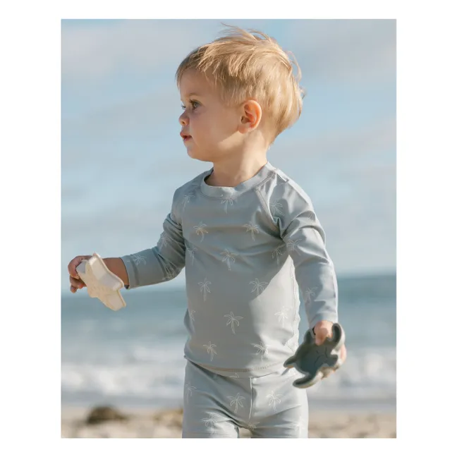 Finn T-Shirt und Rashguard Shorts Set | Blau