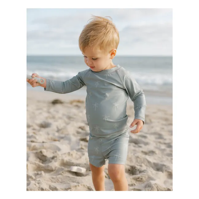 Finn T-Shirt und Rashguard Shorts Set | Blau