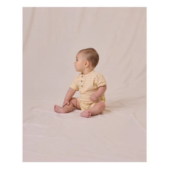 Combishort Manches Courtes  | Jaune