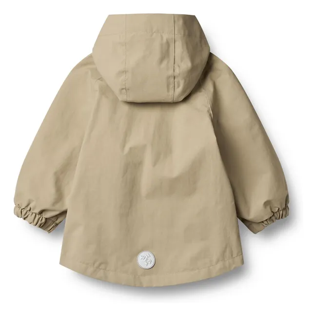 Giacca impermeabile in fibra riciclata Sveo Tech | Beige