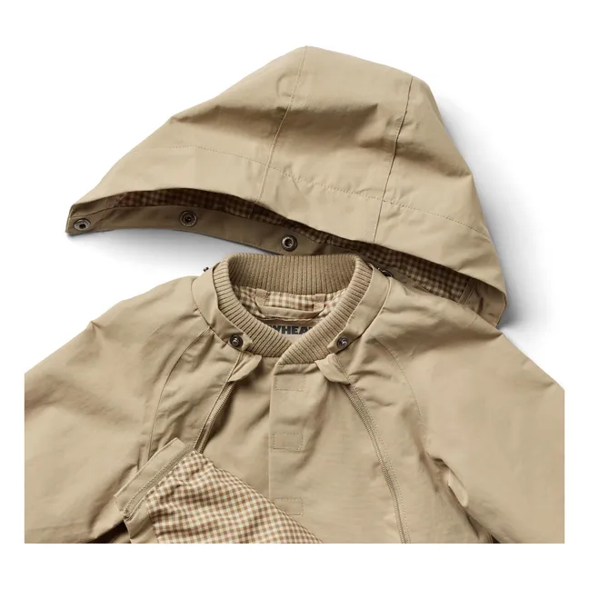 Giacca impermeabile in fibra riciclata Sveo Tech | Beige