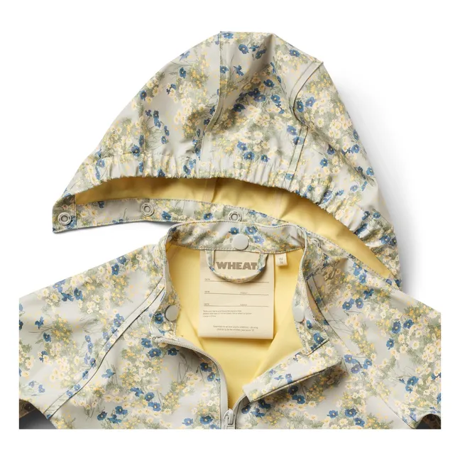 Chaqueta impermeable Chardy Flores Fibras Recicladas  | Beige