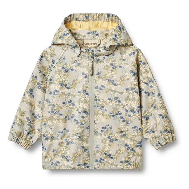 Chaqueta impermeable Chardy Flores Fibras Recicladas  | Beige