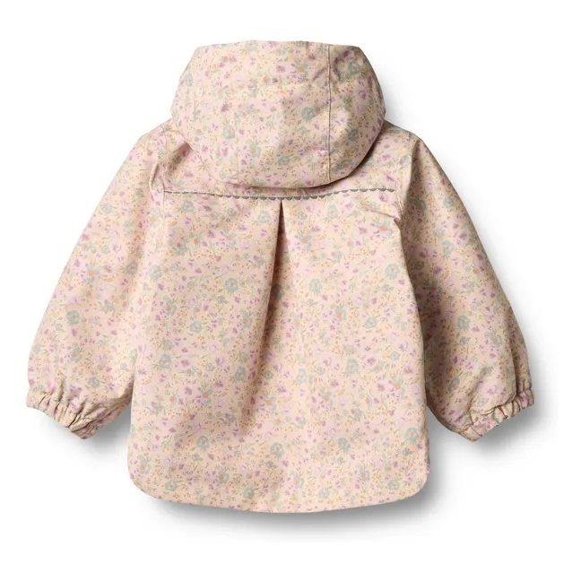 Ruth Recycled Fiber Rain Jacket | Powder pink