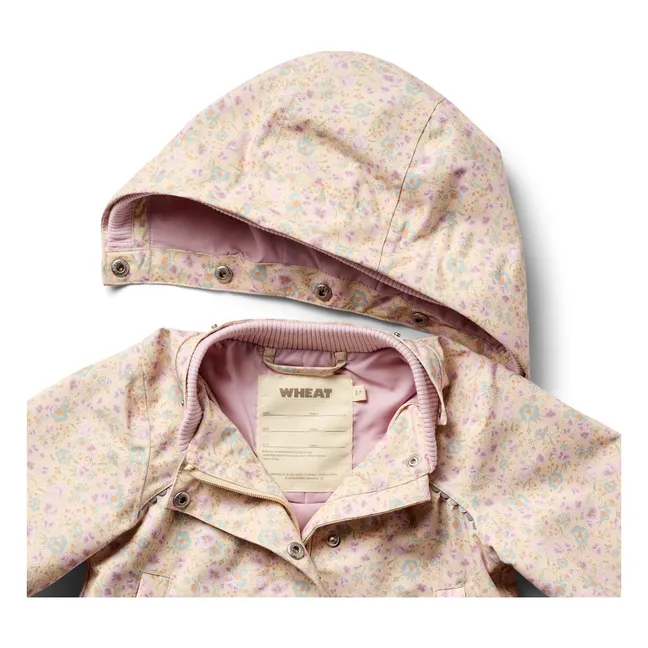 Ruth Recycled Fiber Rain Jacket | Powder pink