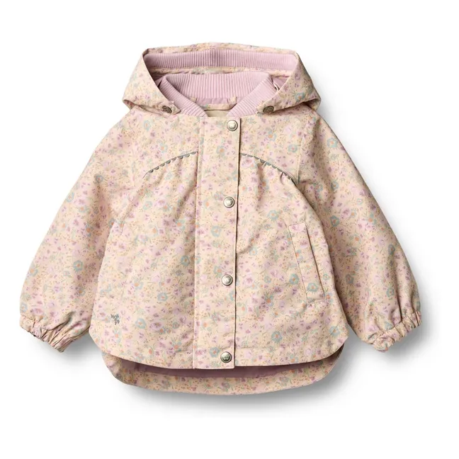 Ruth Recycled Fiber Rain Jacket | Powder pink