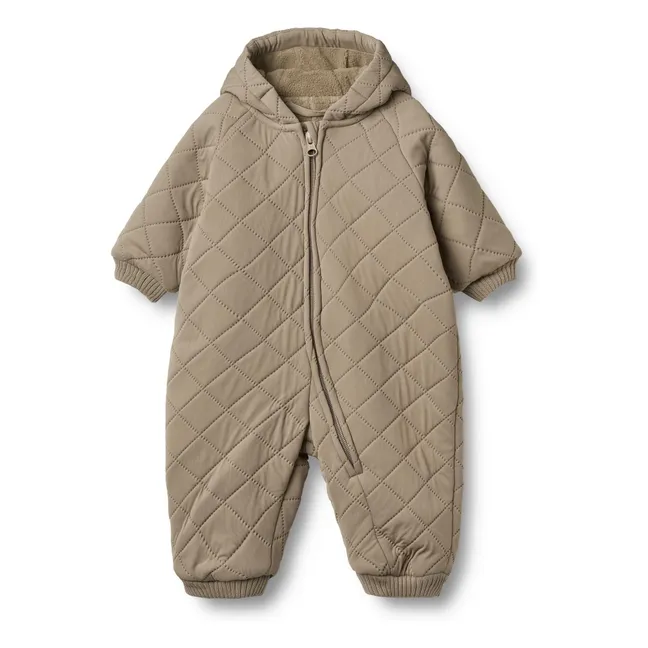Traje térmico de fibras recicladas | Beige