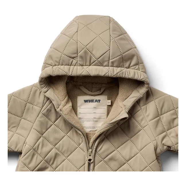Traje térmico de fibras recicladas | Beige