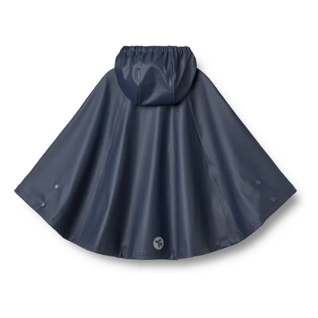 Recycled Fiber Rain Cape | Ink