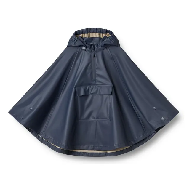 Recycled Fiber Rain Cape | Ink