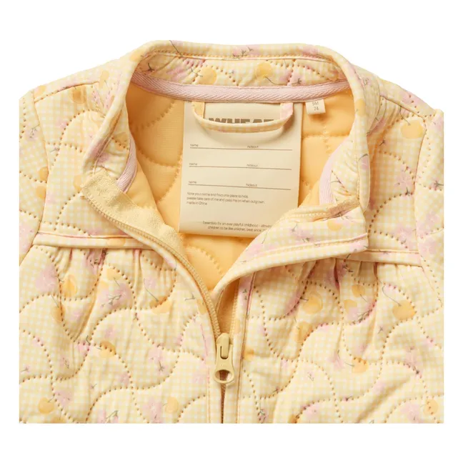 Chaqueta térmica Thilde Cerises Fibras recicladas | Amarillo