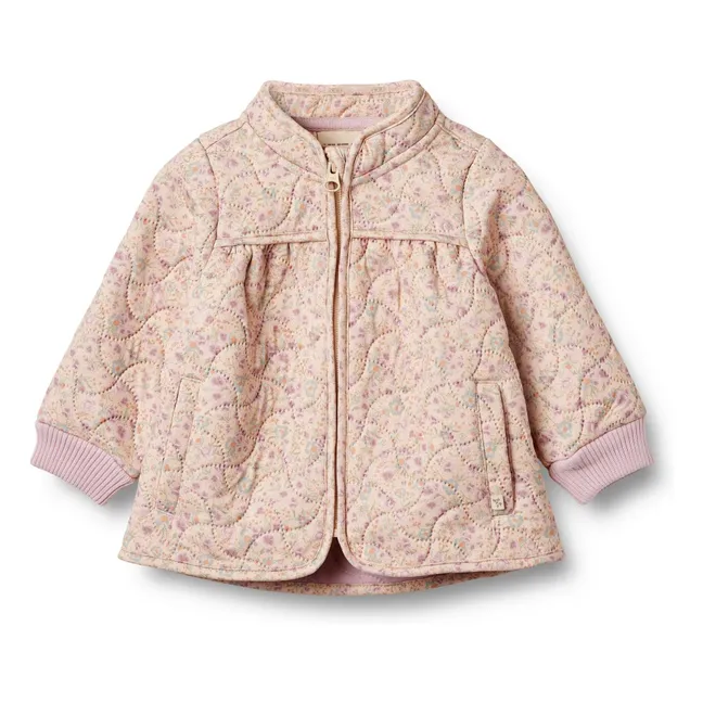 Chaqueta térmica Thilde Fibras Recicladas Flores | Rosa empolvado