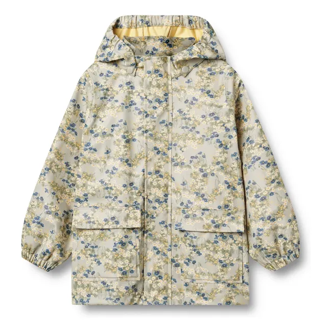 Veste Imperméable Ollo Fleurs Fibres Recyclées | Verde