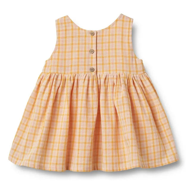 Sienna organic cotton dress | Orange