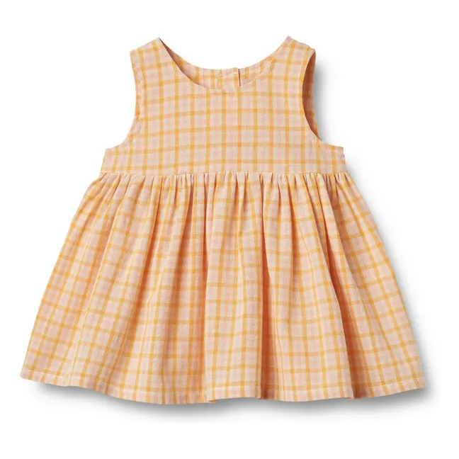 Sienna organic cotton dress | Orange