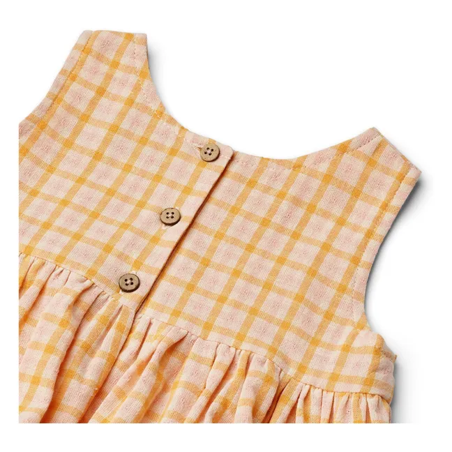 Sienna organic cotton dress | Orange