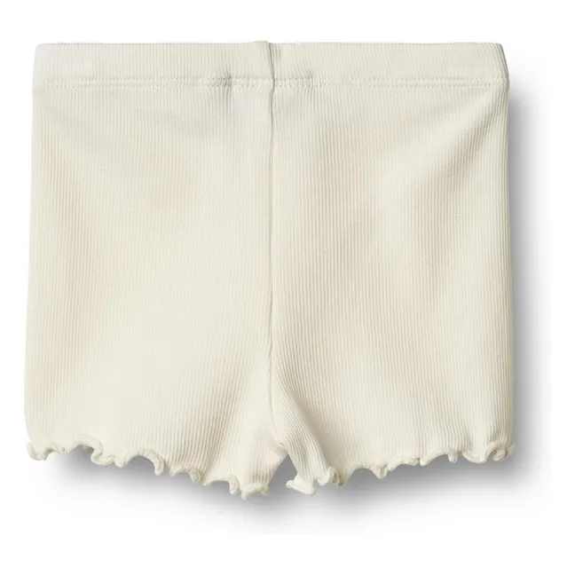 Pantalones cortos de algodón orgánico Sine | Marfil