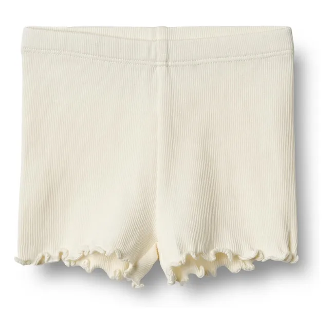 Pantalones cortos de algodón orgánico Sine | Marfil