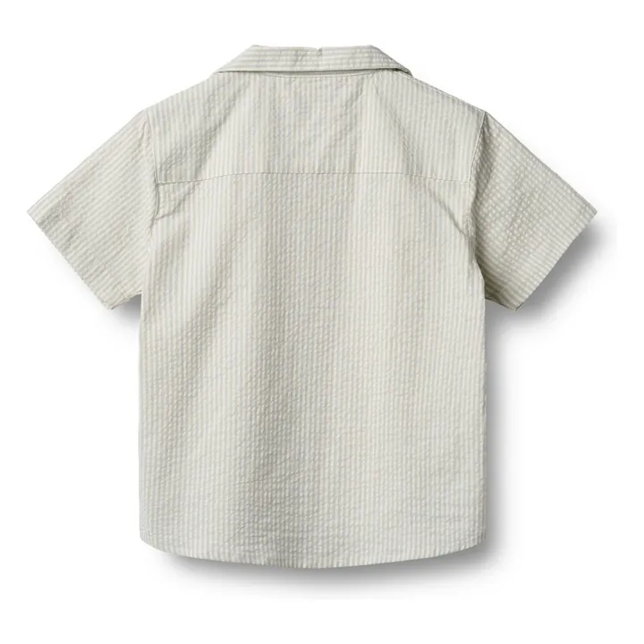Camisa a rayas de algodón ecológico Anker | Beige- Imagen del producto n°2