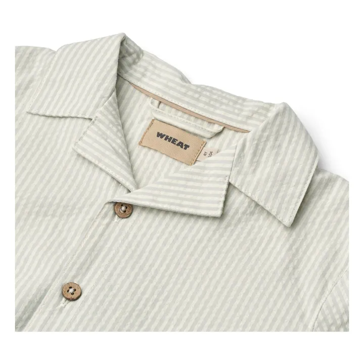 Camisa a rayas de algodón ecológico Anker | Beige- Imagen del producto n°1