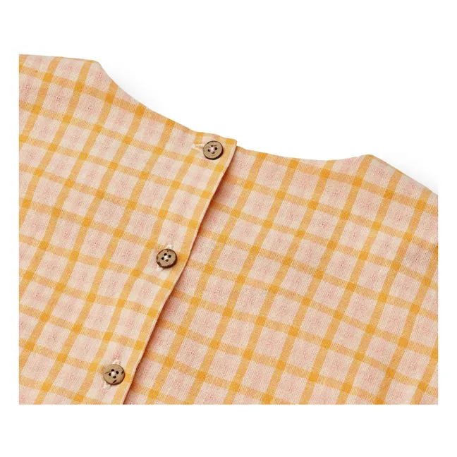 Robe Manches 3/4 Magda Coton Bio | Orange