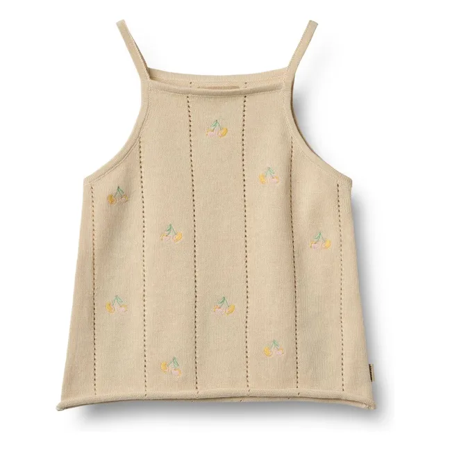 Canotta Nellie Maglia in cotone biologico | Beige