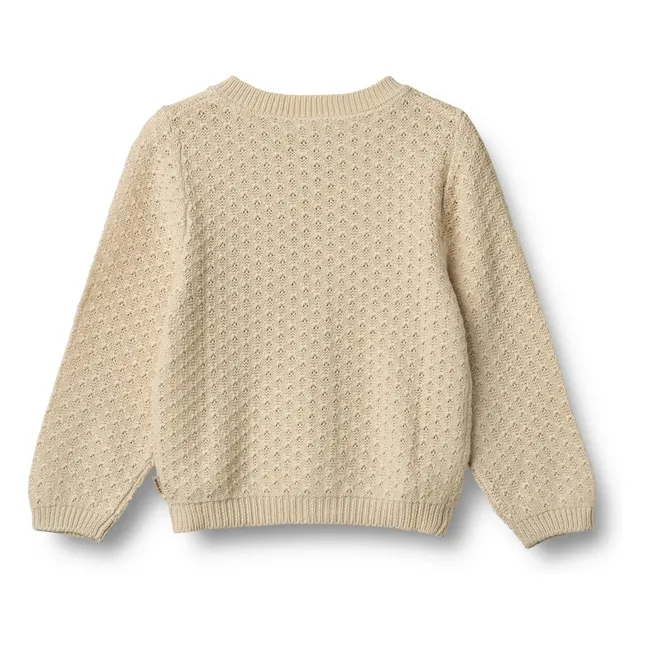 Cardigan in cotone biologico Magnella | Beige