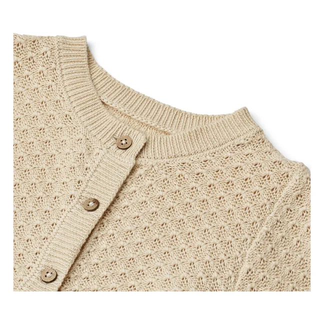 Cardigan in cotone biologico Magnella | Beige