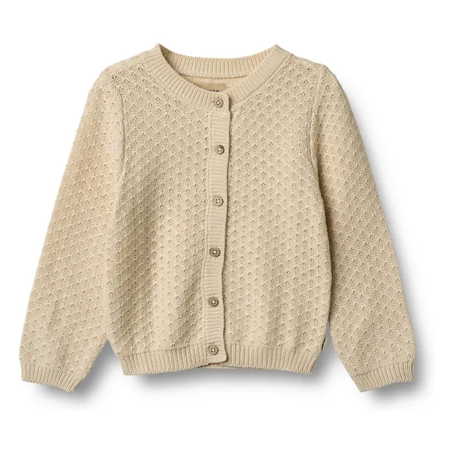 Cardigan in cotone biologico Magnella | Beige