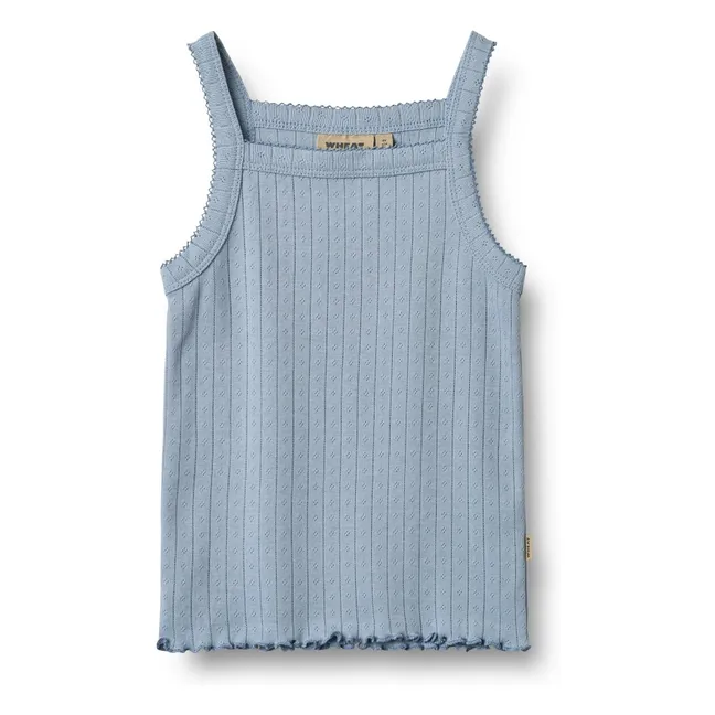Canotta Olise in cotone biologico | Azzurro