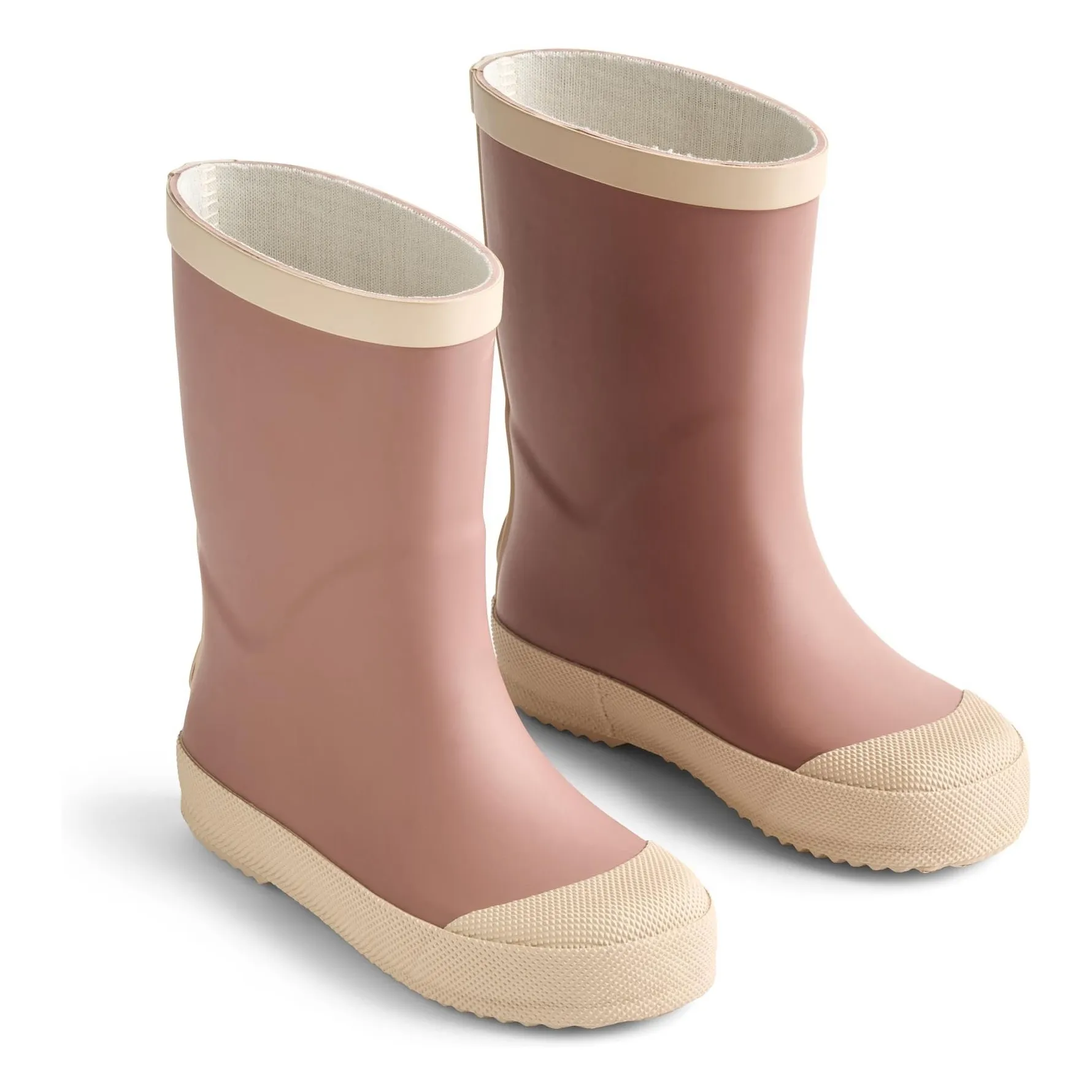 Wheat Powder Pink Muddy Rain Boots