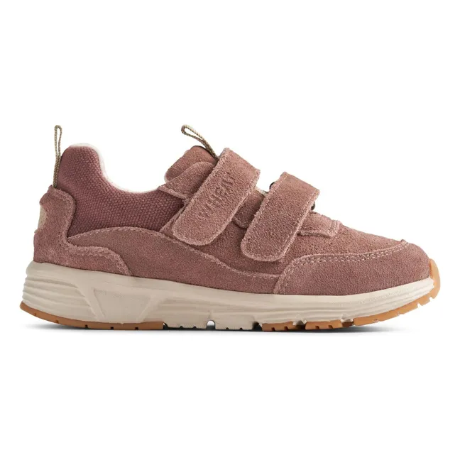 Alin Suede Scratch Sneakers | Dusty Pink