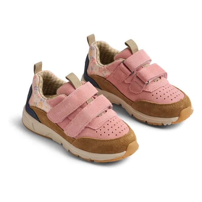 Alin Suede Scratch Sneakers | Pink