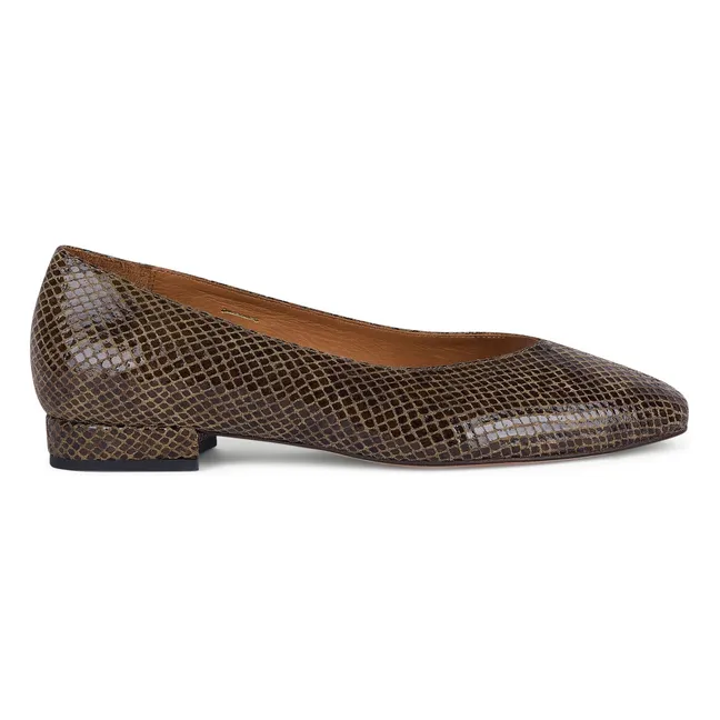 Margot Serpiente Ballerinas | Khaki