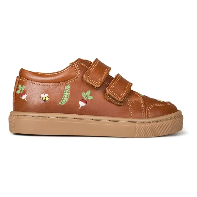 Veggie Scratch Sneakers - Uniqua Collection  | Cognac-Farbe