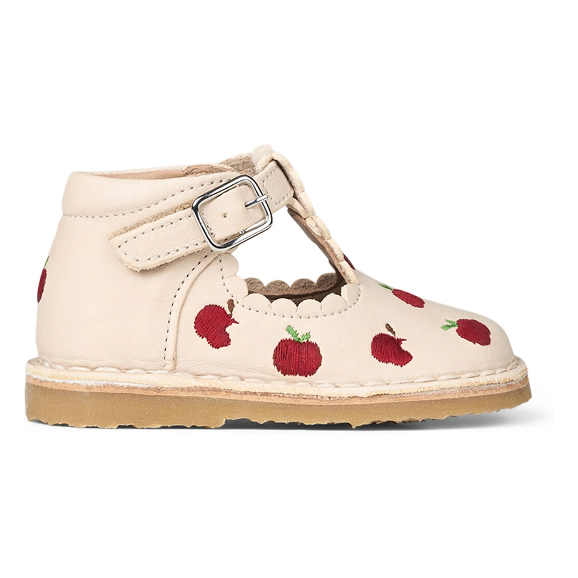 Petit Nord Girls Cream Apple T-Bar Babies - Uniqua Collection