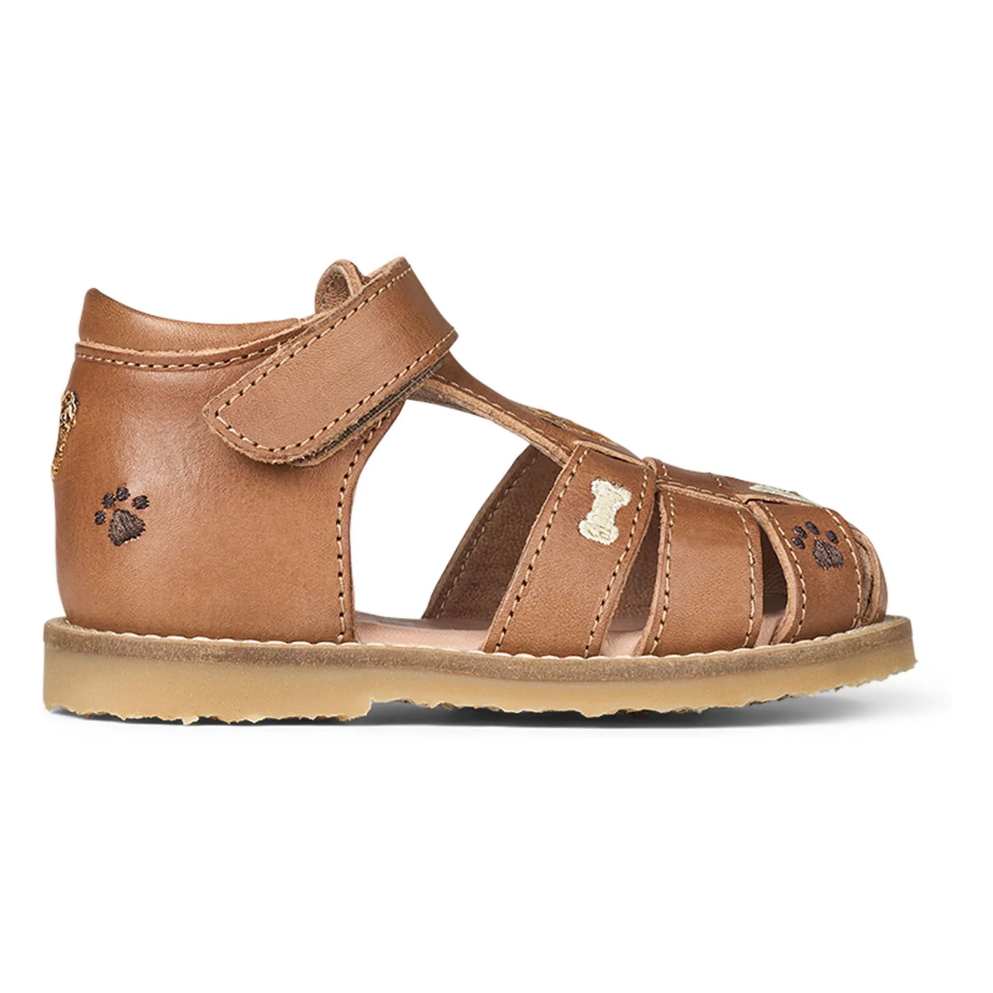 Petit Nord Boys Brown Puppy Scratch Sandals - Uniqua Collection