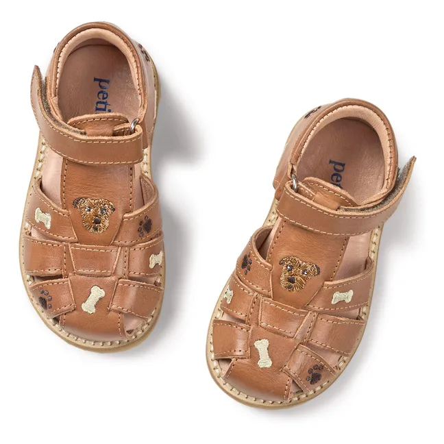 Puppy Scratch Sandals - Uniqua Collection  | Brown