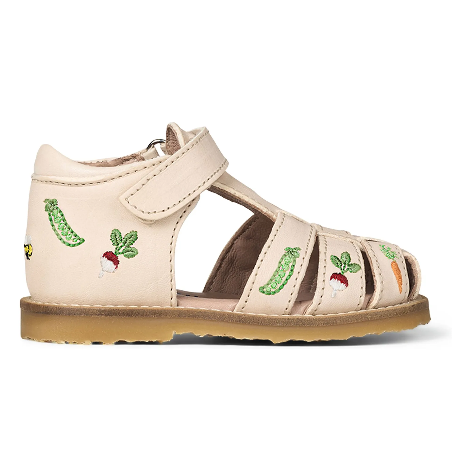 Petit Nord Boys Cream Veggie Scratch Sandals - Uniqua Collection