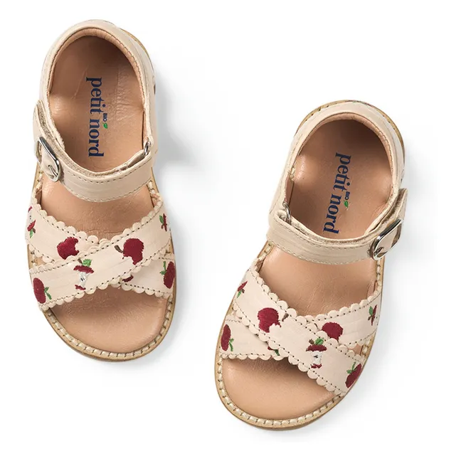 Sandalias Apple Scratch - Colección Uniqua | Crema