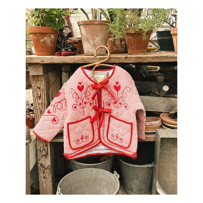 Veste Penny Rayée - Collection Enfant | Rouge