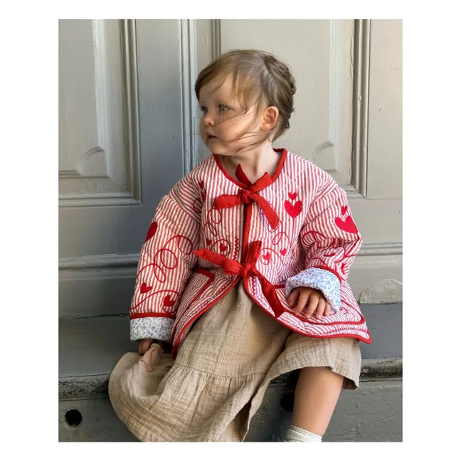 Veste Penny Rayée - Collection Enfant | Rouge