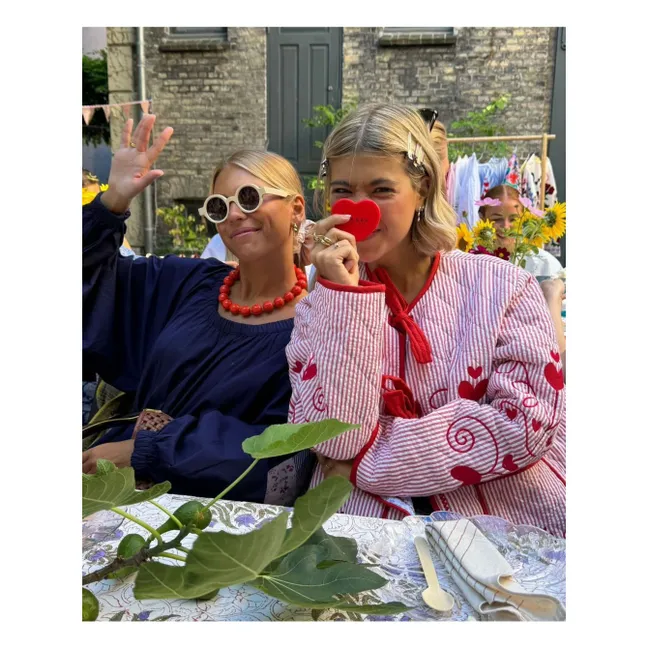 Veste Penny Rayée | Rouge
