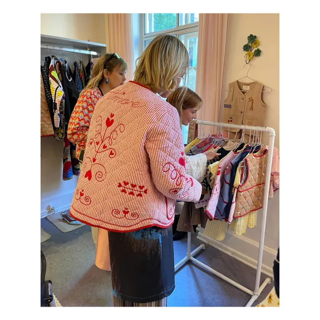 Veste Penny Rayée | Rouge