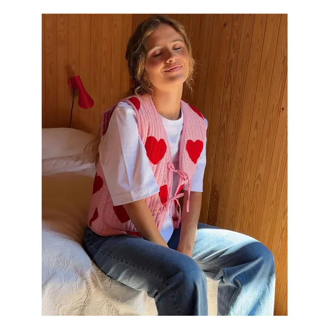 Veste Sans Manches Honey | Rose